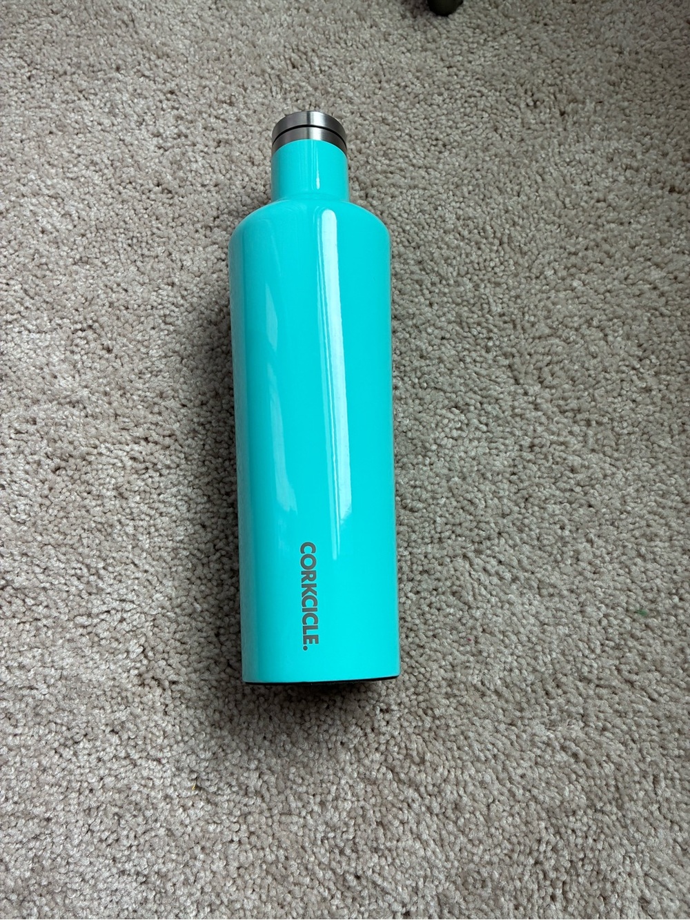 Corkcicle 25 oz Canteen Turquoise Insulated Stainless Steel Water Bottle
